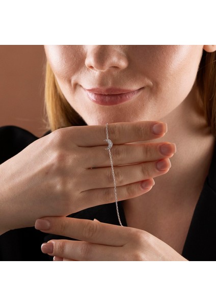 925 Ayar Gümüş Ay Bileklik modelleri