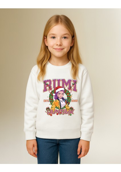 Kpop Demon Hunters Huntrix Rumi Yılbaşı Yeniyıl Kısa Kollu Baskılı Kız Çocuk Tişört (4-13 Yaş) fiyatları