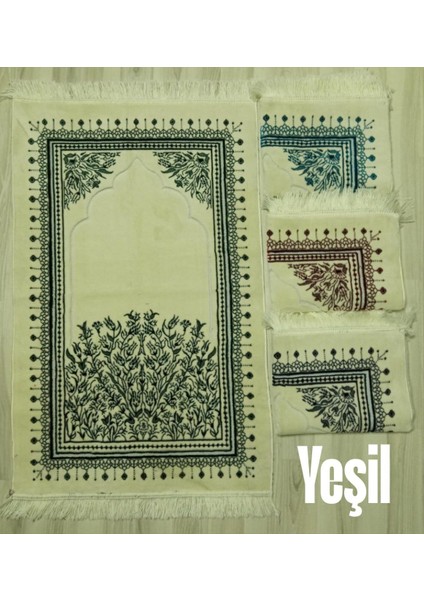 Arabesk Motif Desenli Seccade Akrilik Polyester Kadife (110 x 70) 700 gr