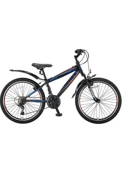 2468 Faster Erkek Dağ Bisikleti V 24 Jant 21 Vites Mavi Turuncu