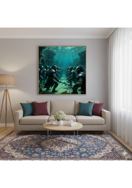 Karanlık Sular Rulo Tuval Üzeri Canvas Baskı – Premium Çözünürlük, Çerçevesi