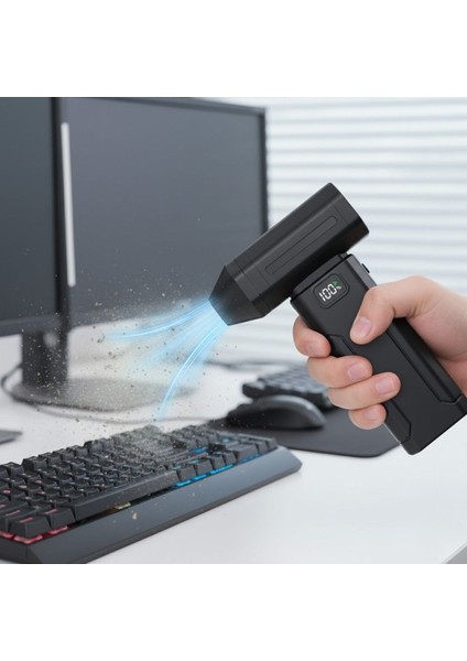 Mytechcat® USB Şarjlı Güçlü Hava Üfleme Toz Temizleme Araç Içi, Elektronik Cihaz Temizlik Jetfan modelleri