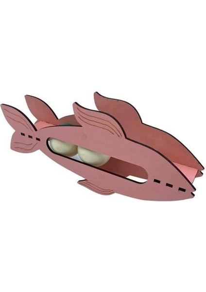 Mytechcat® Kediler Için Ahşap 2 Toplu Eğimli Sevimli Balık Şeklinde Eğitim Amaçlı Oyuncak modelleri