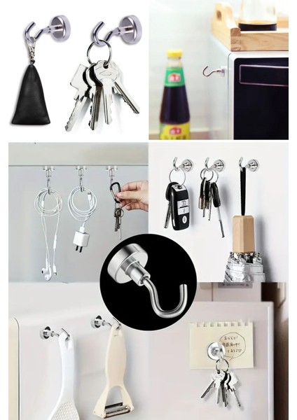 Mytechcat® Güçlü Manyetik Mutfak,banyolar Için Çok Amaçlı 2'li Magnet Askı fırsatları