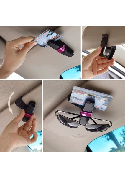 Mytechcat® Araç Içi Güneşliğe Takılan 2'li Gözlük,kart,para Takmalık Aparat fiyatları
