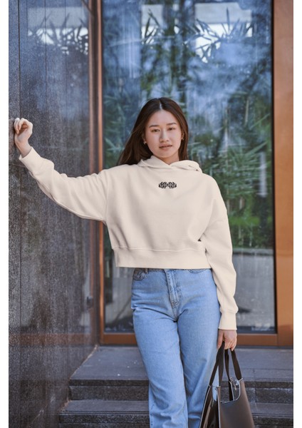 Kaplan Nakış Işlemeli Kapüşonlu Sweatshirt | Vıa fırsatları