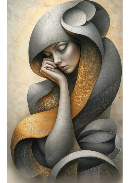 Düşünceli An Rulo Tuval Üzeri Canvas Baskı – Premium Çözünürlük, Çerçevesi fiyatları