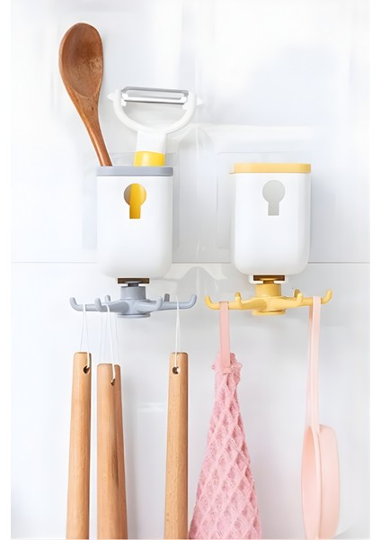 Mytechcat® Pratik Mutfak Askılığı Organizatör ve Mutfak Düzenleyici Çok Amaçlı Askı