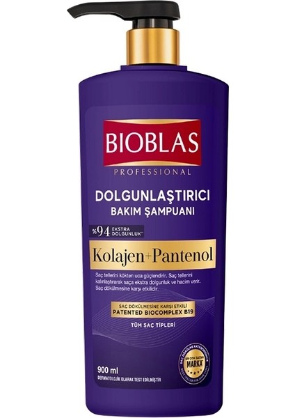 Royal Mauve B19 Kolajen+Pantenol Dökülme Karşıtı Dolgunlaştırıcı Şampuan 900 ml