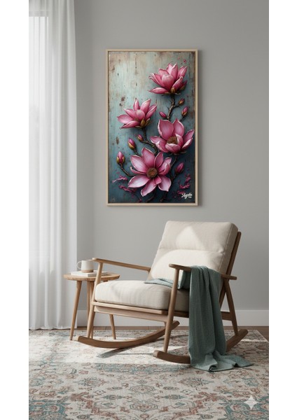 Manolya Rüyası Rulo Tuval Üzeri Canvas Baskı – Premium Çözünürlük, Çerçevesi