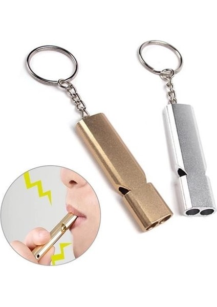 Mytechcat® Sos Acil Imdat Düdüğü Alüminyum Islık Anahtarlık Kamp Yürüyüş Aksesuar Araçları fırsatları