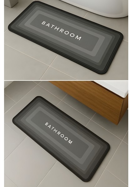 Mytechcat® Sihirli Süper Su Emici Kaymaz Tabanlı Uzun Paspas 40*120 cm