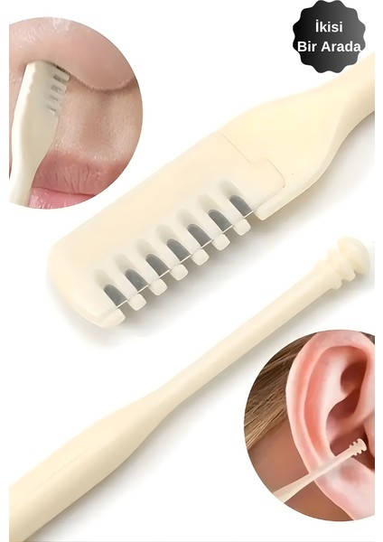 Mytechcat® 2'si Bir Arada 2 Parça Kutulu Burun Kıl Alma ve Kulak Temizleme Aparatı