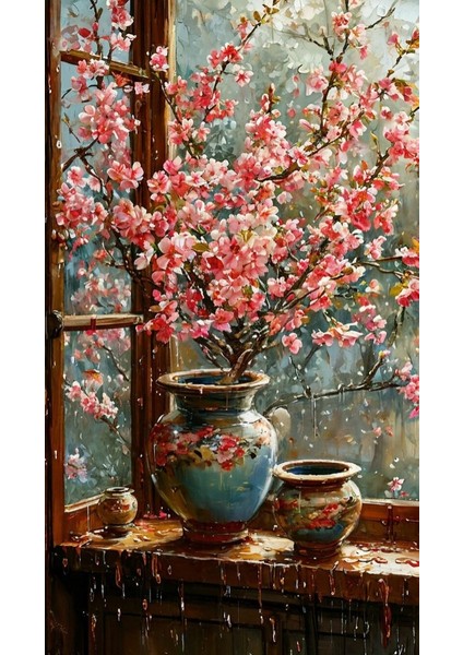 Yağmurlu Bahar Rulo Tuval Üzeri Canvas Baskı – Premium Çözünürlük, Çerçevesi fiyatları