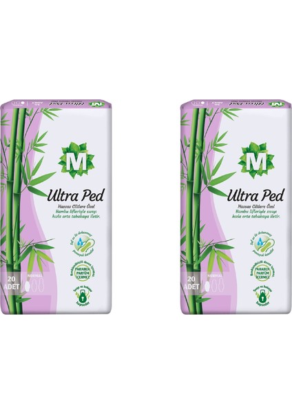 Ultra Hijyenik Ped Normal 20 Li 2 Adet