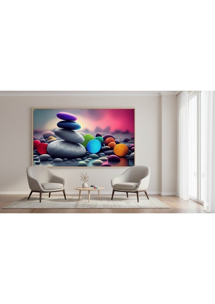 Huzurun Yığınları Rulo Tuval Üzeri Canvas Baskı – Premium Çözünürlük, Çerçevesi