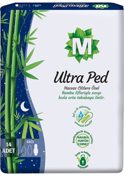 Ultra Hijyenik Ped Gece 14 Lü2 Adet fiyatları