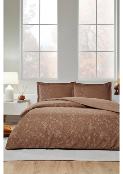 Ranforce Tek Kişilik Nevresim Takımı Barocco Taba