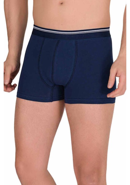 Likralı Erkek Boxer Şort Lacivert 1097B