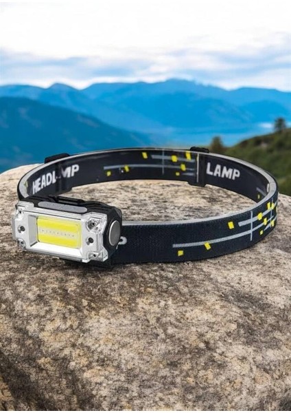 Kafa Lambası Kamp Feneri Balıkçı Feneri Başlıklı Suya Dayanıklı