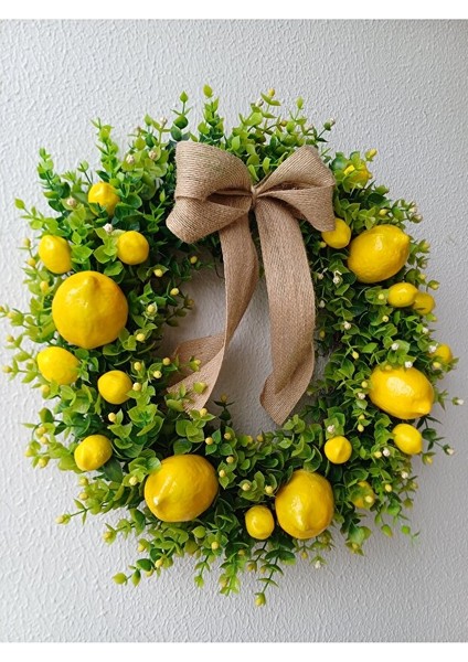 Limon Tasarımlı Çelenk Kapı Önü Dekoru Kapı Süsü fiyatları