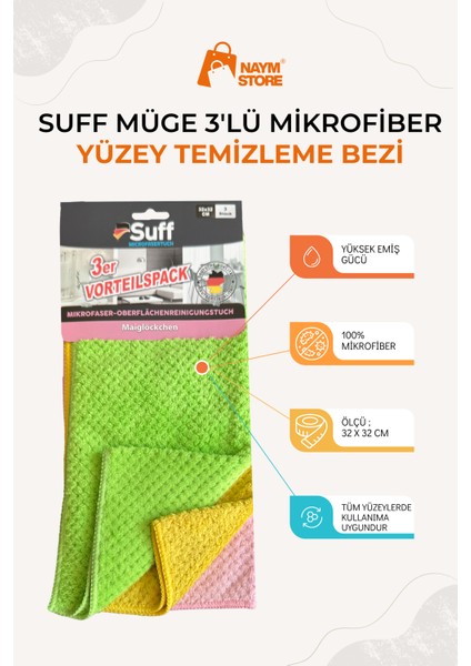 Premium Mutfak Bezi 3lü Mikrofiber