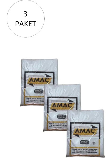 Şeffaf Hışır Atlet Poşet Orta Boy 27X47 cm 650 gr (3 Paket-Takriben 600 Adet)