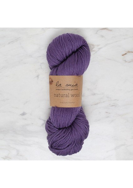 La Mia Natural Wool Mor El Örgü Ipi - L269 - 34400