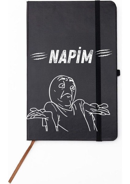 Unutmayın Ki Bana Hiçbir Şey Olmaz Yazılı Sevimli Karakter Tasarım Defter fiyatları