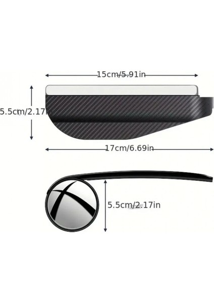 2 Adet Kendinden Aynalı Karbon Fiber Görünümlü Araba Yan Ayna Yağmur Koruyucuları Yağmur &amp;amp; Kar Kalkanı Visörler (4887) indirimleri