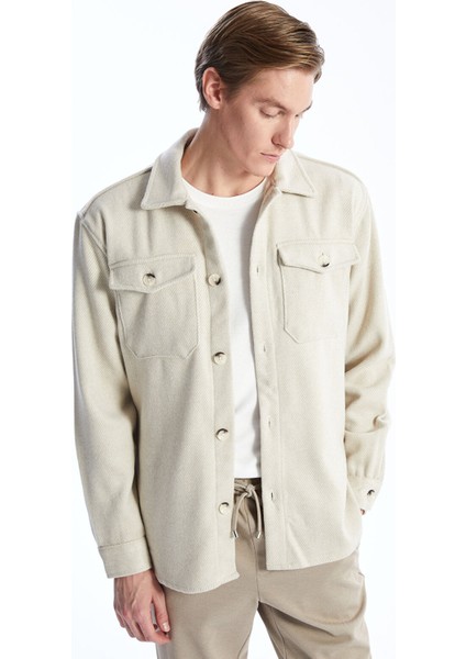 Yeni Sezon Regular Fit Uzun Kollu Erkek Gömlek Ceket