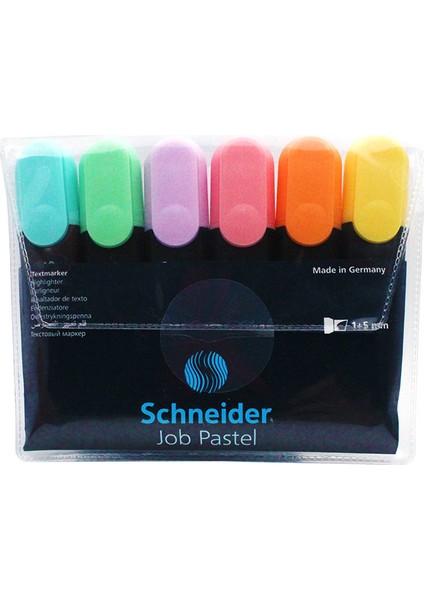 Textmarker Job Pastel Fosforlu Kalem 6'lı