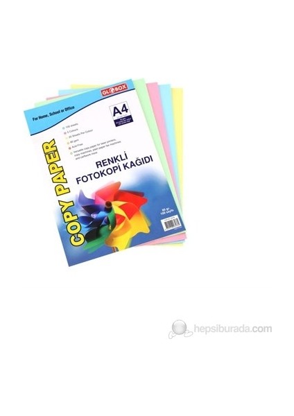 100'lü Karışık Renkli Fotokopi Kağıdı