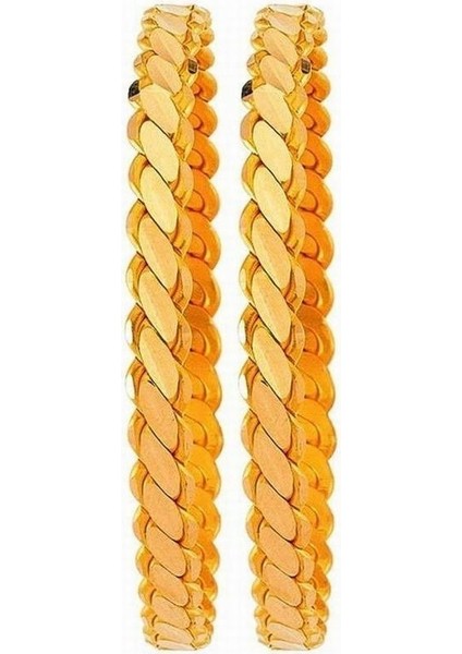 2 Adet Adana Burma Bilezik (Gerçek Altın Görünümlü A Kalite )