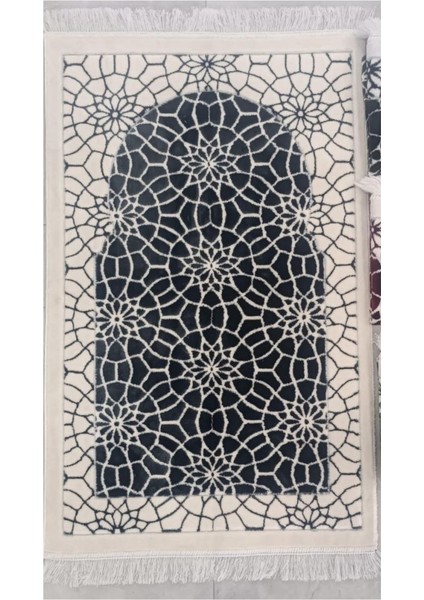 Iç Içe Geçmiş Yıldız Süsleme Motifli Akrilik Polyester Kadife Desenli Namazlık Seccade (110X70)CM 700 gr fiyatları