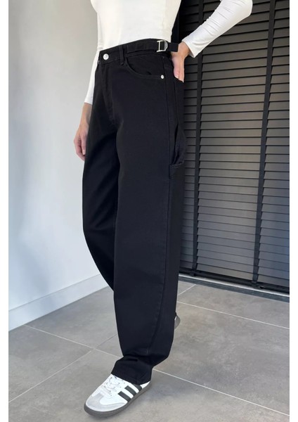 Kadın Bol Kesim Jean Kot Pantolon P-00019659