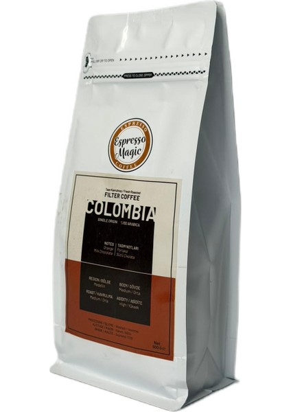 Taze Öğütülmüş Columbia Filtre Kahve 500 gr fiyatları