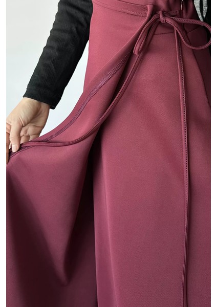 Bel Bağlama Detaylı Kiloş Scuba Tesettür Etek P-00019656 fırsatları