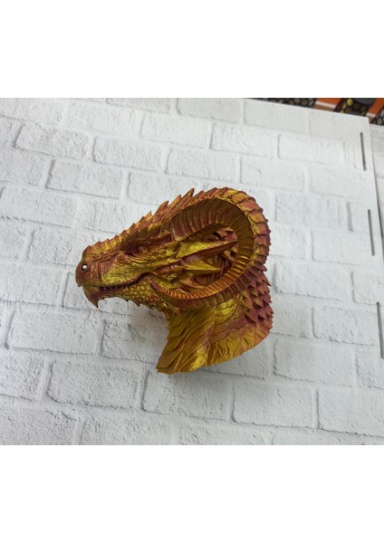 Dekoratif Gold Ejderha Heykeli Koleksiyonluk Fantastik Tasarım - EMY5915-5301 indirimleri