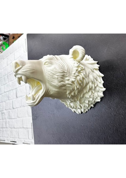 Krem Ayı Figürü Duvar Süsü Asılabilir Hediyelik Dekoratif 25X19 cm - EMY5833-7839 fiyatları