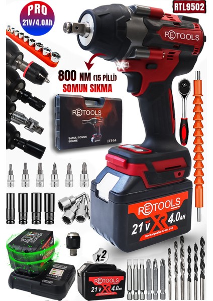 800 Nm (15 Pilli) Somun Sıkma