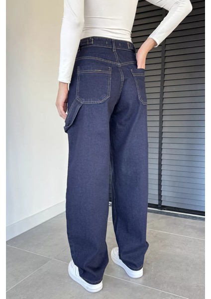 Kadın Bol Kesim Jean Kot Pantolon P-00019659 fırsatları