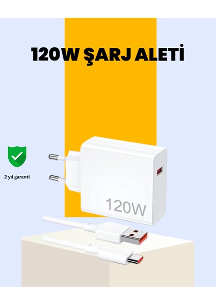 120 Watt Type C Hızlı Şarj Cihazı Oppo Reno 4 5 6 Uyumlu - MCT4817-2707