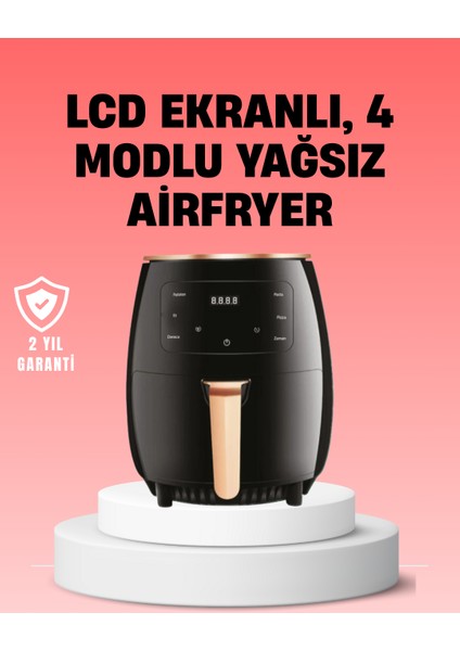 2400W Güçlü Airfryer 6l Yağsız Sağlıklı Pişirici LCD Dokunmatik - MCT7069-4020