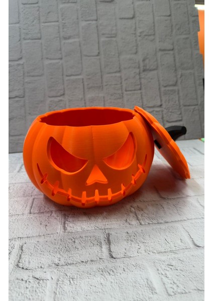 Kapaklı Balkabağı Dekor Kutusu 21×15 cm Halloween Temalı Saklama - EMY2834-9963 fiyatları