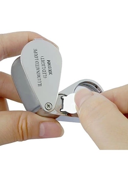 Kontrol, Için Özel Kutulu Metal Işıklı Lup 30X21 fiyatları