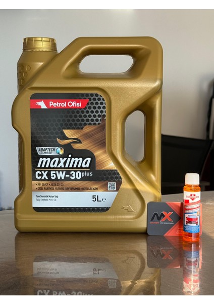 Adaptech Teknoloji 2025 Üretimli Maksima Cx 5W30 Plus Dpf Uyumlu Dizel Benzin Motor Yağı 5 Lt