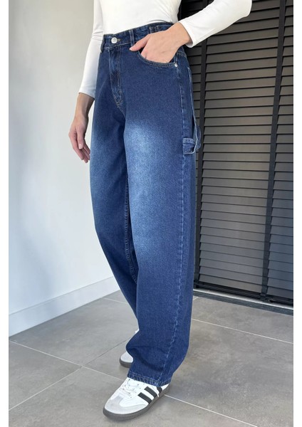 Kadın Bol Kesim Jean Kot Pantolon P-00019659 fiyatları