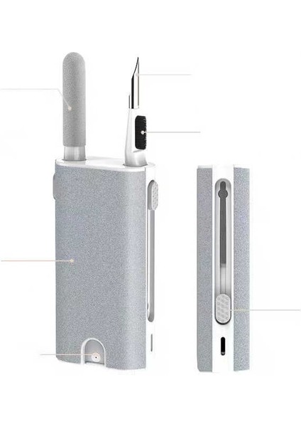 Zore Q6 Çok Fonksiyonlu Airpods Temizleme Kalemi - Beyaz
