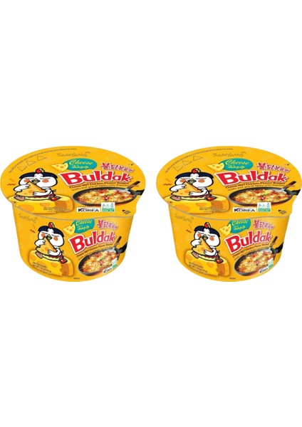 Buldak Cheese Hot Chicken Flavor Ramen 105 gr X2 Peynirli (Cup)